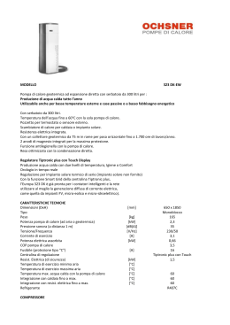 MODELLO 323 DK-EW Pompa di calore geotermica