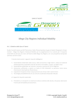 Mega City Regions Individual Mobility