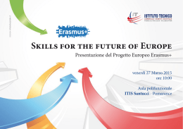 Skills for the future of Europe
