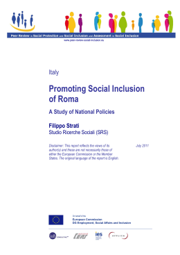 Promoting Social Inclusion of Roma