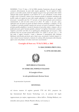 Consiglio di Stato sez. VI 16.05.2013, n. 2661