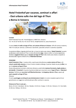 Informazione Hotel Freienhof
