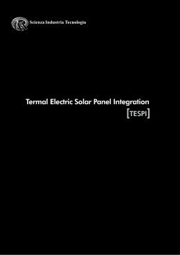 Termal Electric Solar Panel Integration