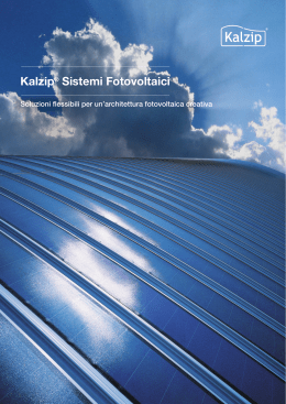 Kalzip® Sistemi Fotovoltaici