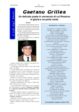 Gaetano Grillea - Sosed editrice - home page - Rosarno