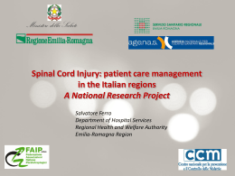 Spinal Cord Injury: patient care management in the Italian
