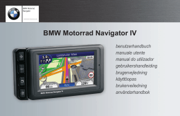 BMW Motorrad Navigator IV benutzerhandbuch