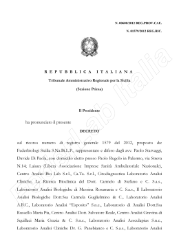 Federbiologi Sicilia S.Na.Bi.LP