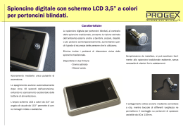 Spioncino digitale con schermo LCD 3,5” a colori per
