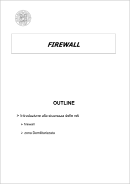 Sistemi Firewall