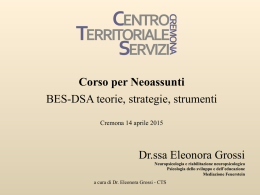 Presentazione Eleonora Grossi - Ufficio Scolastico Territoriale di
