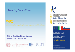 4° Steering Committee, Venezia, 08/10/2013