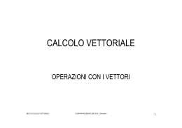 CALCOLO VETTORIALE - IISS Ettore Majorana