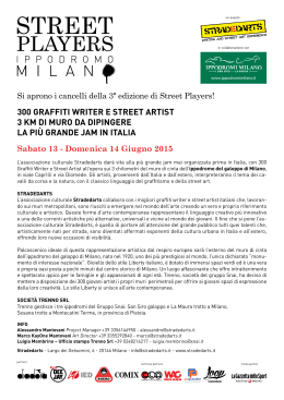 Comunicato stampa in formato PDF - Milano