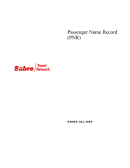 Passenger Name Record (PNR)