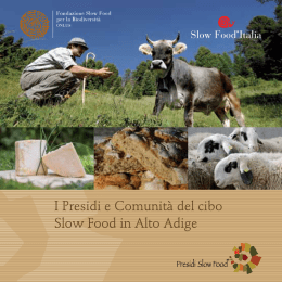 I Presidi e Comunità del cibo Slow Food in Alto Adige