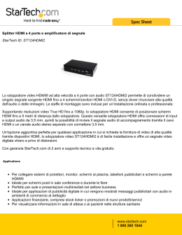 Splitter HDMI a 4 porte e amplificatore di segnale