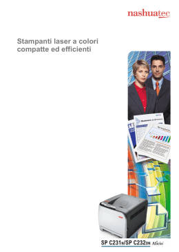 Stampanti laser a colori compatte ed efficienti