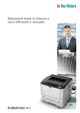 Stampanti laser in bianco e nero efficienti e versatili