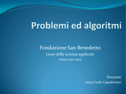 problema - FONDAZIONE San Benedetto
