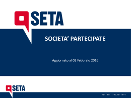 SETA S.p.A. : Società partecipate