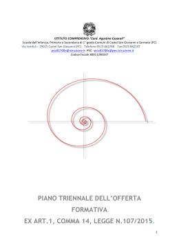 Ptof 2 - Istituto Comprensivo "Card. A. Casaroli"