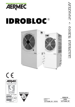 Independent air conditioning system Aermec Idrobloc Installation