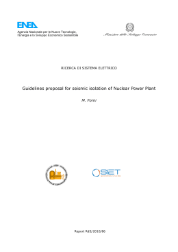 Guidelines proposal for seismic isolation of Nuclear Power Plant