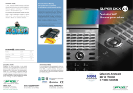 catalogo nuovi centralini VoIP Super DKX iA