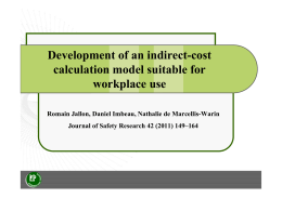 Development of an indirect-cost calculation model suitable for