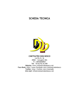 scheda tecnica 2012-2013