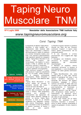 Taping Neuro Muscolare N.4