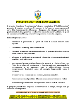 PROGETTO EMOTIONAL TEAM COACHING
