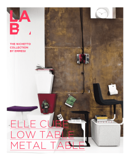 ELLE CUBE LOW TABLE METAL TABLE - LAB