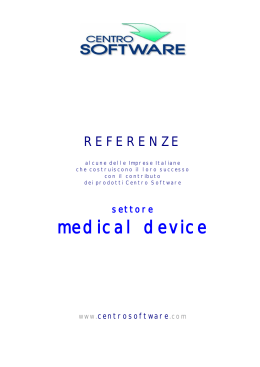 medical device - PROGRES INFORMATICA Srl