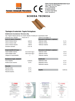 Scheda tecnica - Tegola portoghese - strutture e coperture in legno
