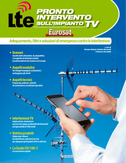 LTE, pronto intervento sull`impianto TV