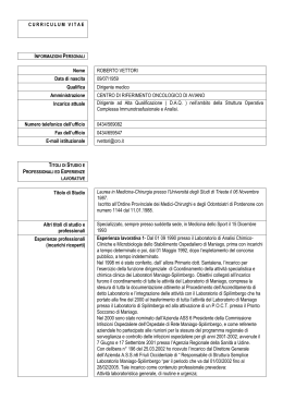 Curriculum Vitae Formato Europeo