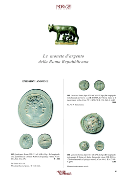 Le monete d`argento della Roma Repubblicana