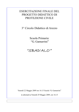 Evento finale - Protezione Civile della Provincia di Arezzo