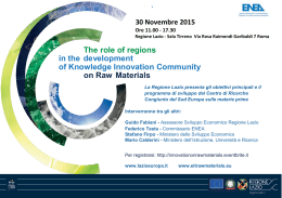 The role of regions in the development of Knowledge Innovation