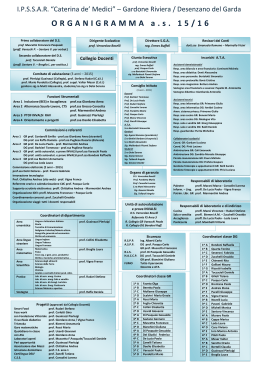 Organigramma De` Medici 2015-16