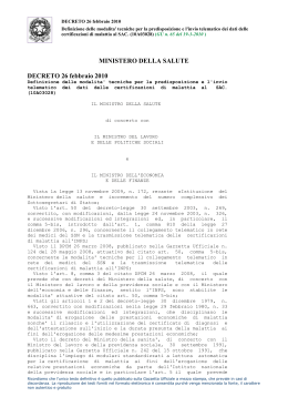 decreto del 26 febbraio 2010 - Dipartimento Funzione Pubblica