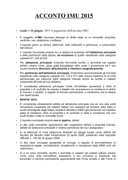 ACCONTO IMU 2015 - Comune di Sassari