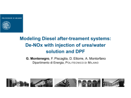 Modeling Diesel after-treament systems