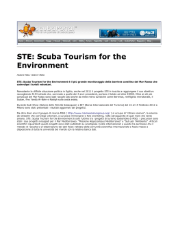 STE: Scuba Tourism for the Environment
