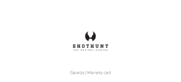 Garanzia | Warranty card