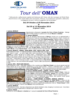 Tour dell` OMAN - Cral Inail Roma