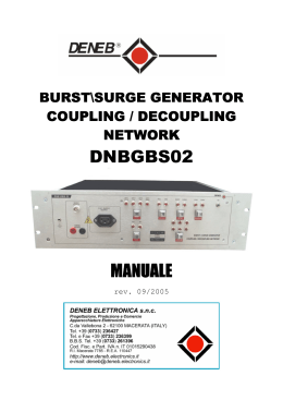 DNBGBS02 MANUALE - Deneb Electronics