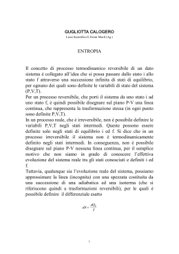 L`entropia - Prof. Gugliotta Calogero